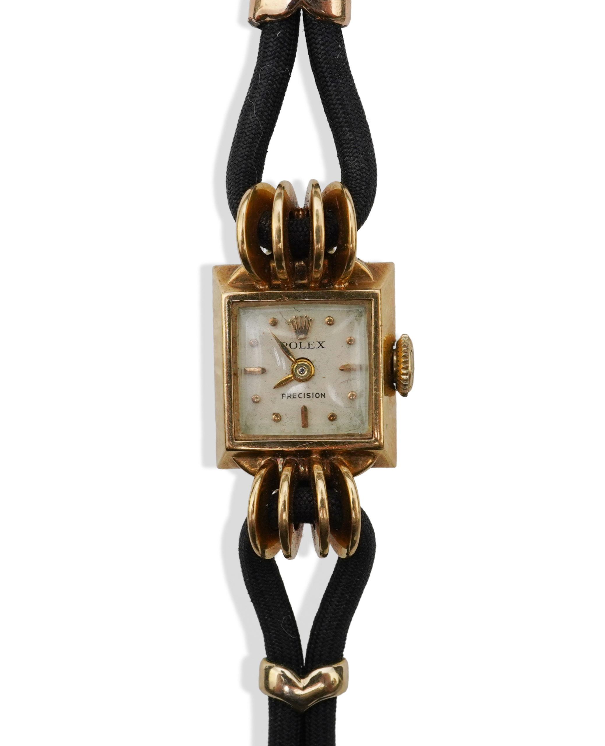 Rolex, a lady's Retro gold manual winding wristwatch, 1940s